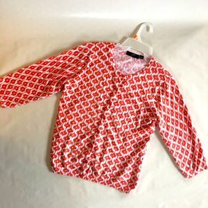 Great NorthWest Women's Cardigan- Orange & White